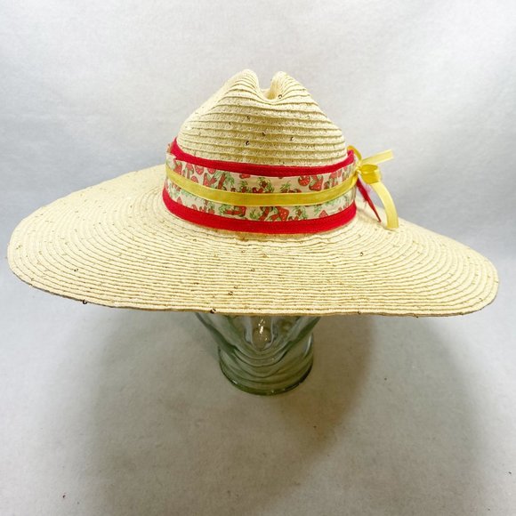 Wide Brim Sequin Straw Hat main image 10